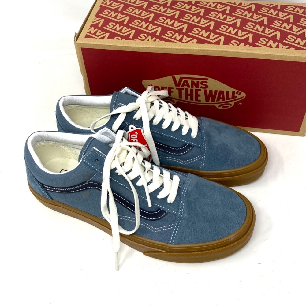 VANS Old Skool Vintage Gum Casual Shoes For Women Canvas Suede Blue VN0A5KRSRV2 - Picture 7 of 11